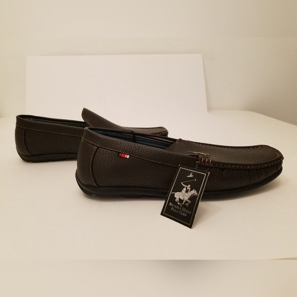 NWT Beverly Hills Polo Club Men\'s Loafers Slip On Brown  Size 13 main image 6